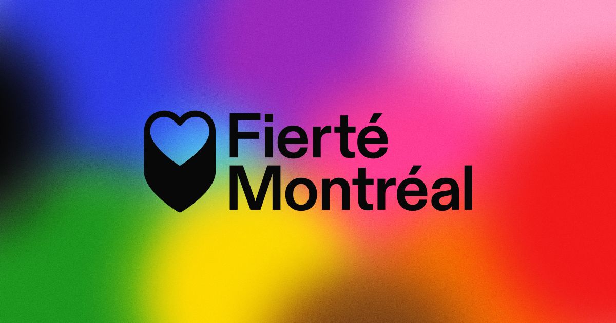 Le drapeau arcenciel progressif Fierté Montréal